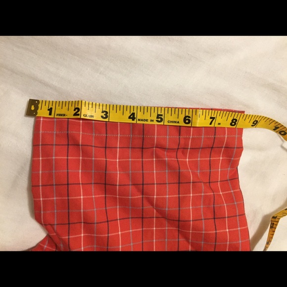 LL Bean orange short sleeve button down shirt M - Picture 6 of 6